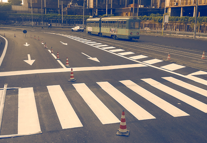 Segnaletica di attraversamento pedonale